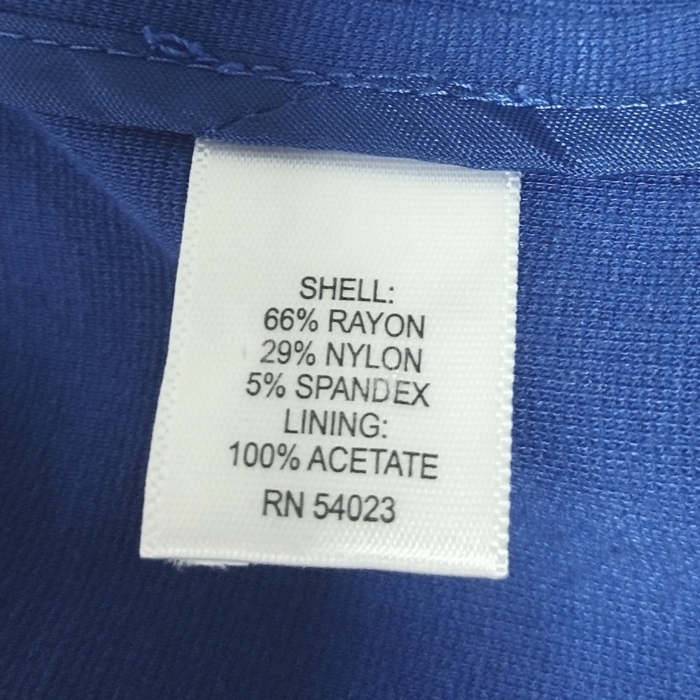 Banana Republic Royal Blue Single-Button Blazer Size 4 - Picture 6 of 8